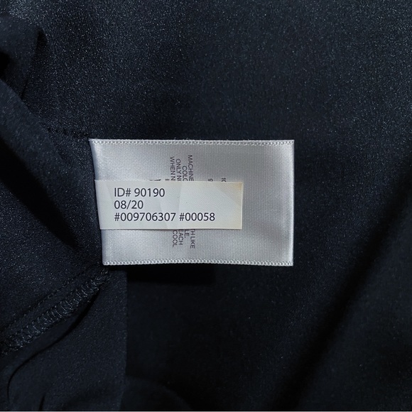 Express Satin-Look Long Sleeve Button-Up Bodysuit - Picture 7 of 9